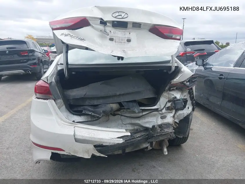 2018 HYUNDAI ELANTRA VIN KMHD84LFXJU695188 — фото 17