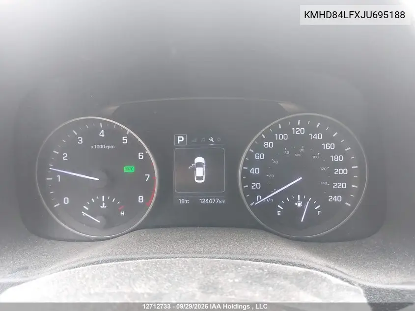 2018 HYUNDAI ELANTRA VIN KMHD84LFXJU695188 — фото 7