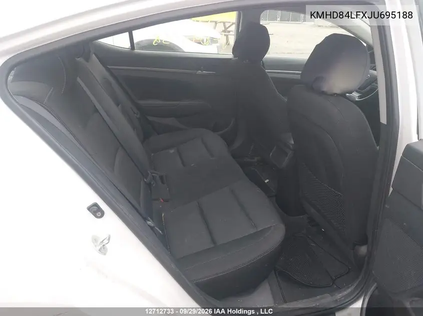 2018 HYUNDAI ELANTRA VIN KMHD84LFXJU695188 — фото 8