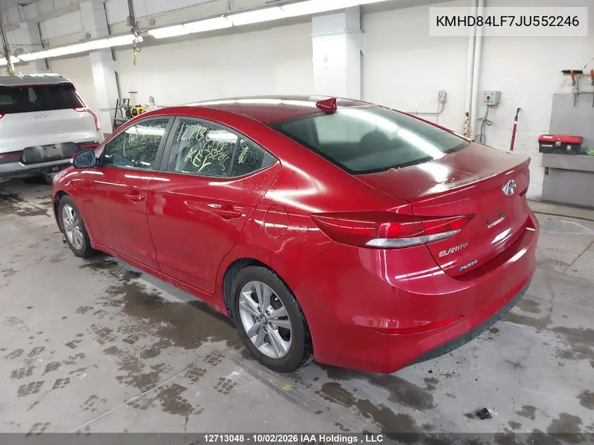 2018 HYUNDAI ELANTRA VIN KMHD84LF7JU552246 — фото 3