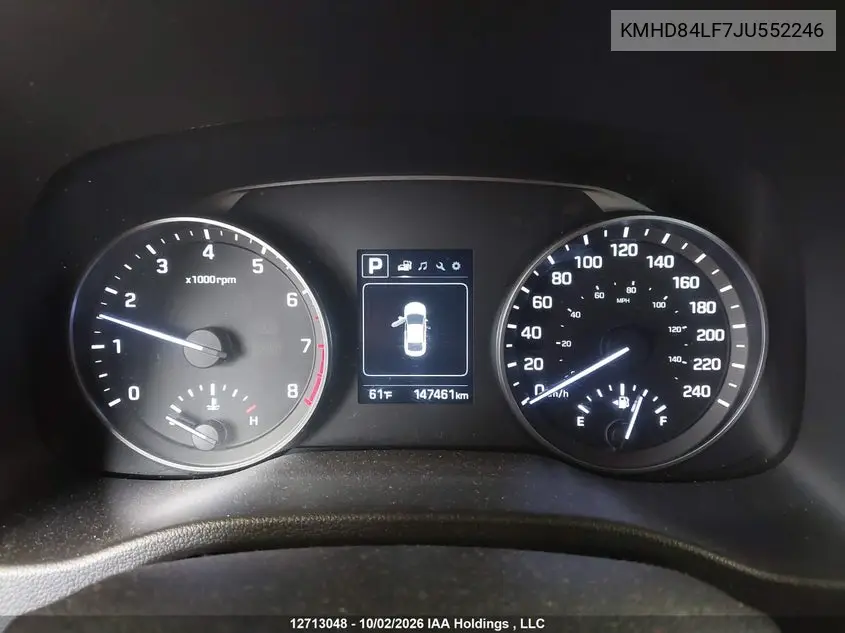 2018 HYUNDAI ELANTRA VIN KMHD84LF7JU552246 — фото 7