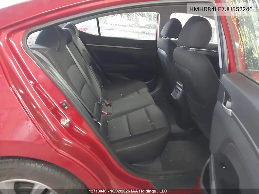 2018 HYUNDAI ELANTRA VIN KMHD84LF7JU552246 — фото 8