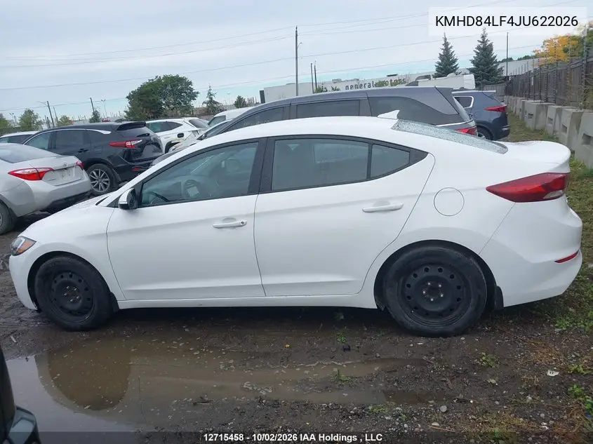 2018 HYUNDAI ELANTRA VIN KMHD84LF4JU622026 — фото 14