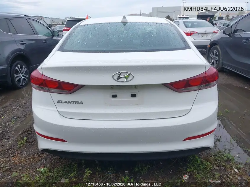 2018 HYUNDAI ELANTRA VIN KMHD84LF4JU622026 — фото 16