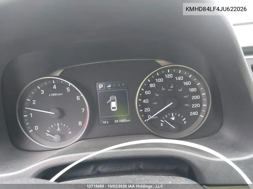 2018 HYUNDAI ELANTRA VIN KMHD84LF4JU622026 — фото 7
