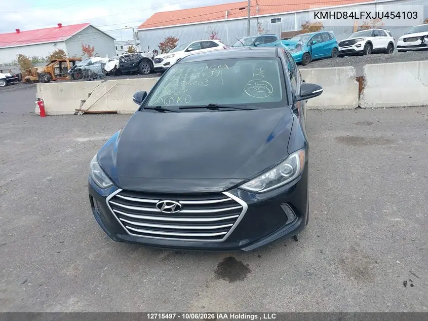 2018 HYUNDAI ELANTRA VIN KMHD84LFXJU454103 — фото 12
