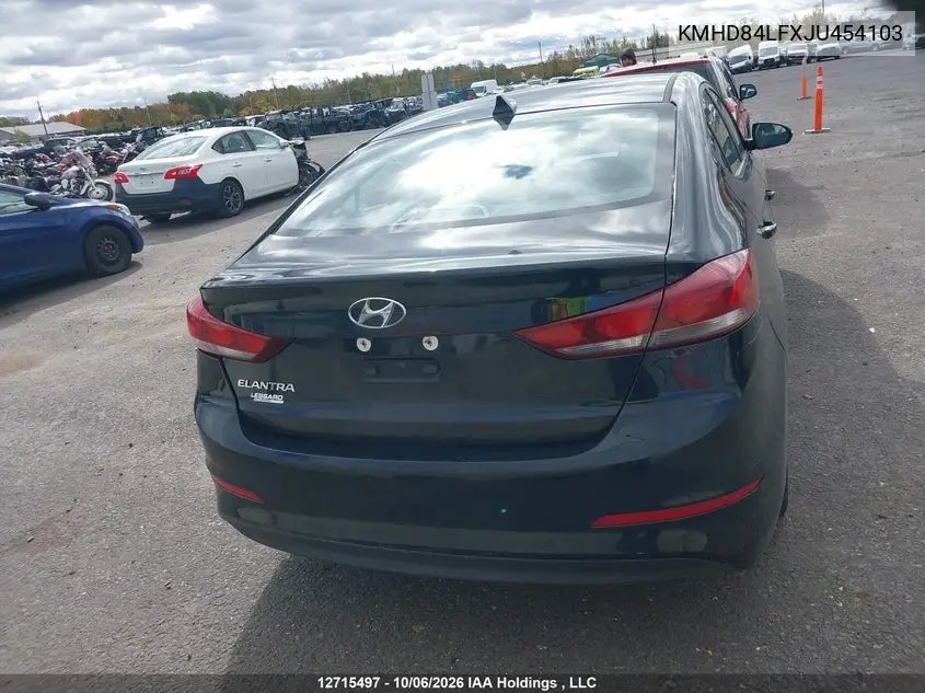 2018 HYUNDAI ELANTRA VIN KMHD84LFXJU454103 — фото 16