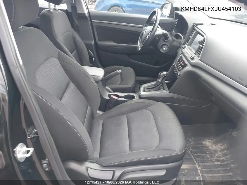 2018 HYUNDAI ELANTRA VIN KMHD84LFXJU454103 — фото 5