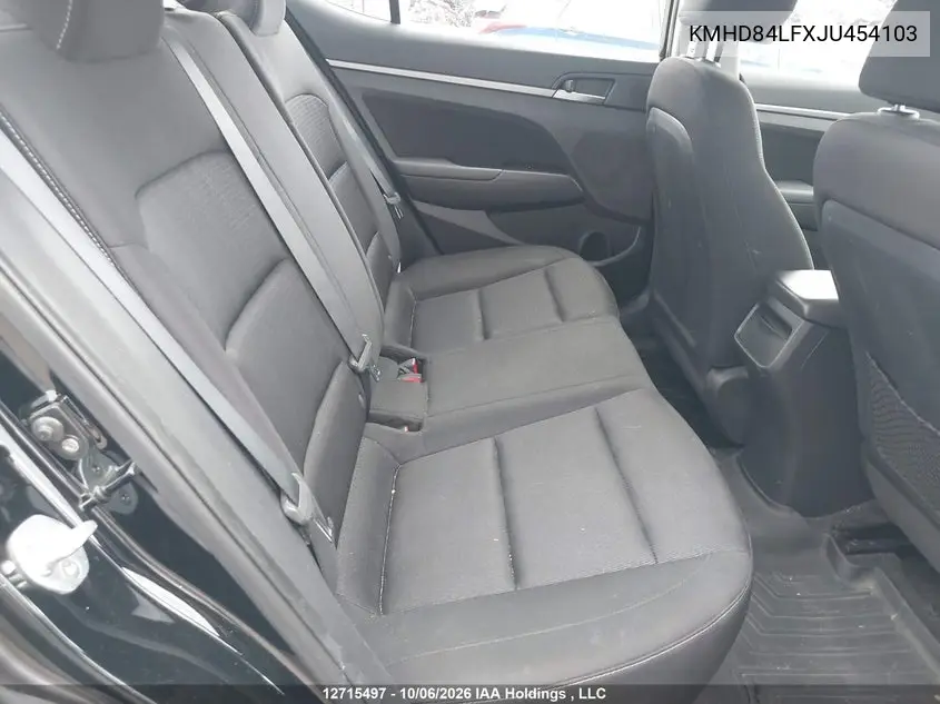 2018 HYUNDAI ELANTRA VIN KMHD84LFXJU454103 — фото 8