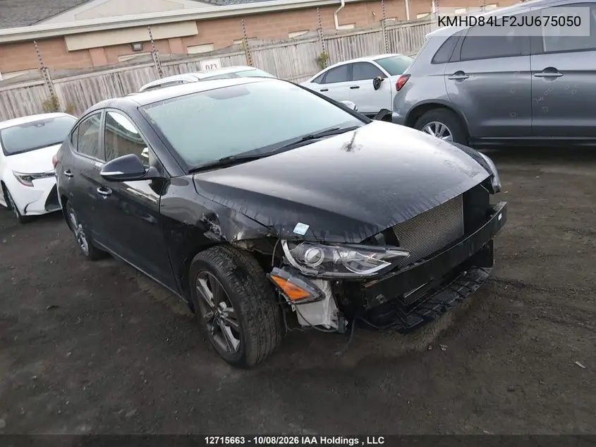 HYUNDAI ELANTRA 2018, VIN KMHD84LF2JU675050