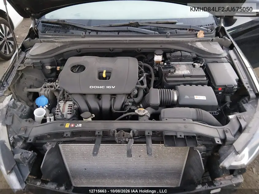 2018 HYUNDAI ELANTRA VIN KMHD84LF2JU675050 — фото 10