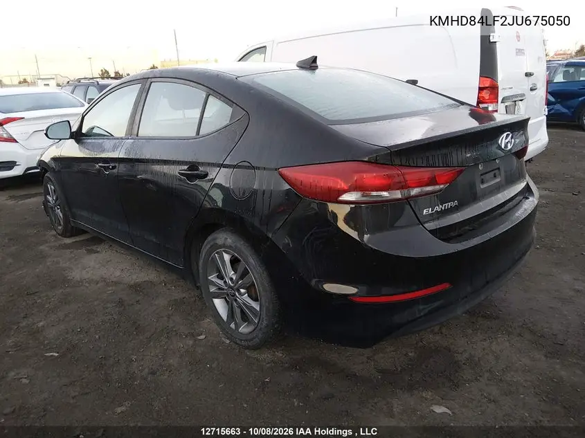 2018 HYUNDAI ELANTRA VIN KMHD84LF2JU675050 — фото 3