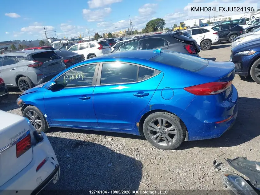 2018 HYUNDAI ELANTRA VIN KMHD84LFXJU524196 — фото 14