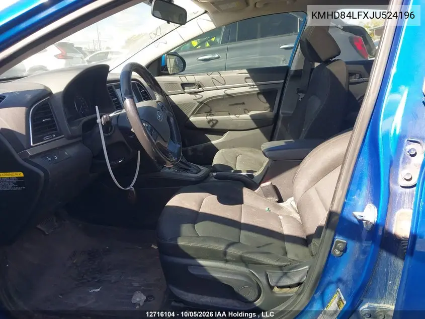 2018 HYUNDAI ELANTRA VIN KMHD84LFXJU524196 — фото 17