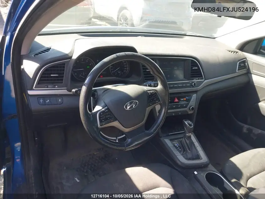 2018 HYUNDAI ELANTRA VIN KMHD84LFXJU524196 — фото 18