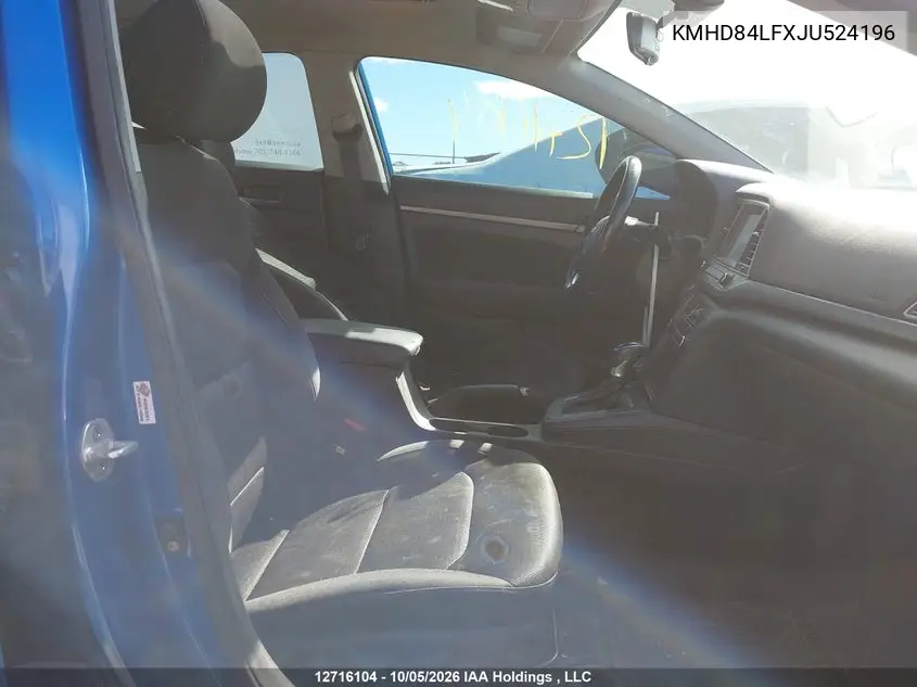 2018 HYUNDAI ELANTRA VIN KMHD84LFXJU524196 — фото 5