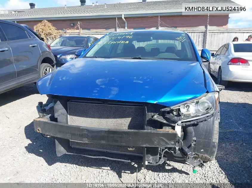 2018 HYUNDAI ELANTRA VIN KMHD84LFXJU524196 — фото 6