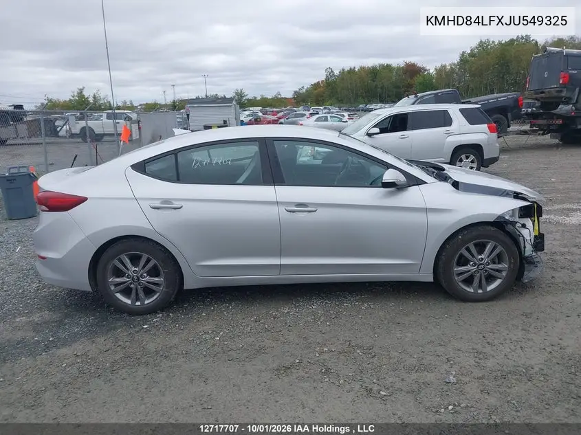 2018 HYUNDAI ELANTRA VIN KMHD84LFXJU549325 — фото 14