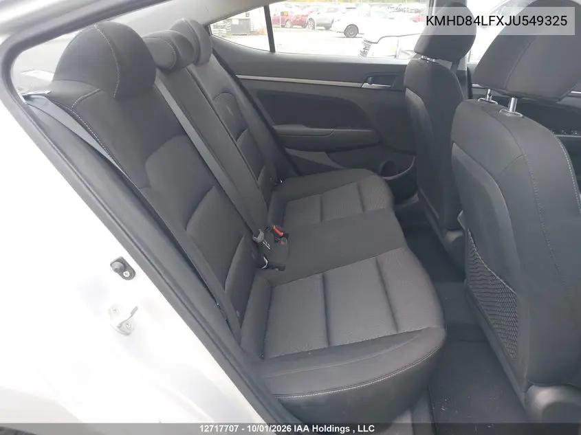 2018 HYUNDAI ELANTRA VIN KMHD84LFXJU549325 — фото 8
