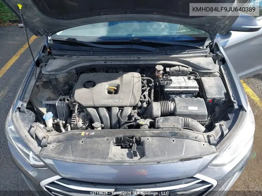 2018 HYUNDAI ELANTRA VIN KMHD84LF9JU640389 — фото 10