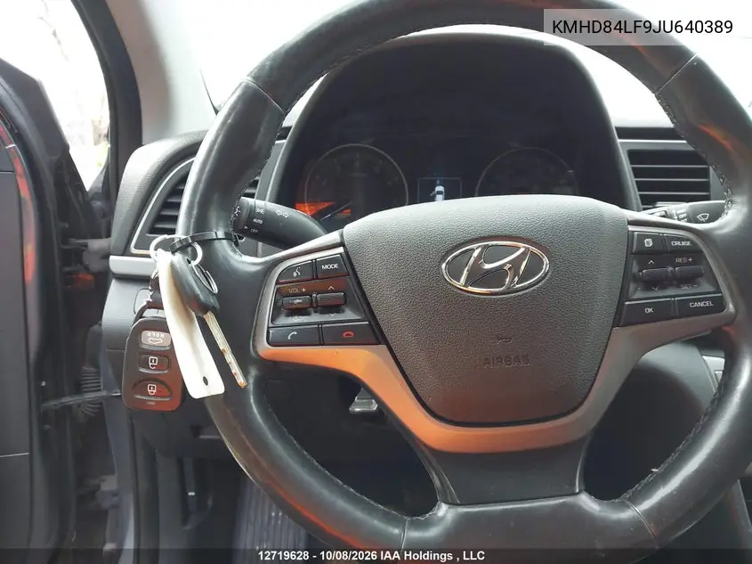 2018 HYUNDAI ELANTRA VIN KMHD84LF9JU640389 — фото 11