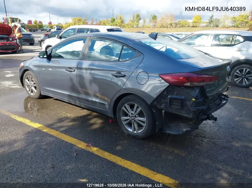 2018 HYUNDAI ELANTRA VIN KMHD84LF9JU640389 — фото 3