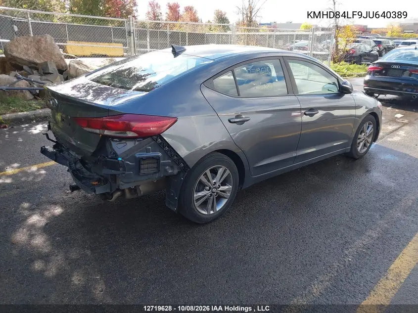 2018 HYUNDAI ELANTRA VIN KMHD84LF9JU640389 — фото 4