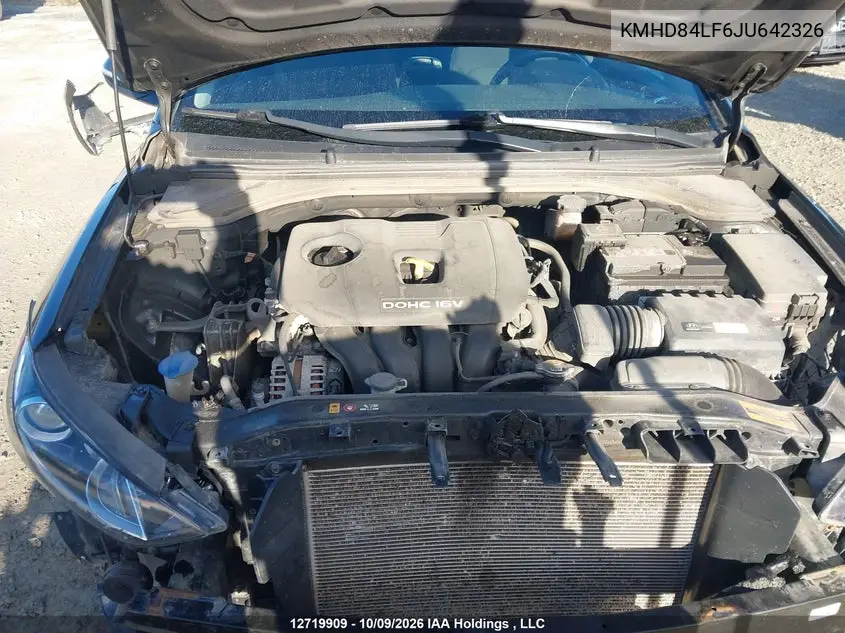 2018 HYUNDAI ELANTRA VIN KMHD84LF6JU642326 — фото 10