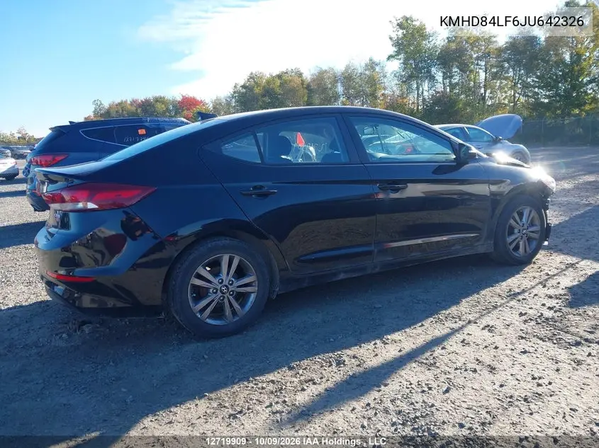2018 HYUNDAI ELANTRA VIN KMHD84LF6JU642326 — фото 4
