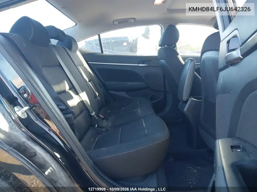 2018 HYUNDAI ELANTRA VIN KMHD84LF6JU642326 — фото 8