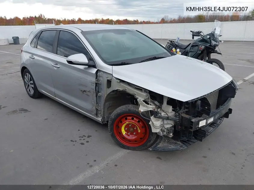 HYUNDAI ELANTRA 2018, VIN KMHH35LE4JU072307