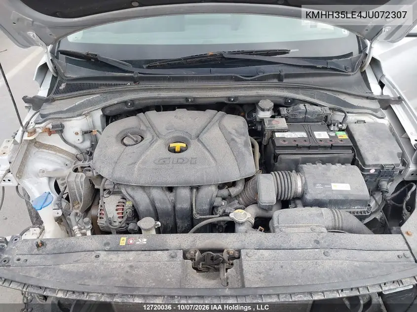 2018 HYUNDAI ELANTRA VIN KMHH35LE4JU072307 — фото 10