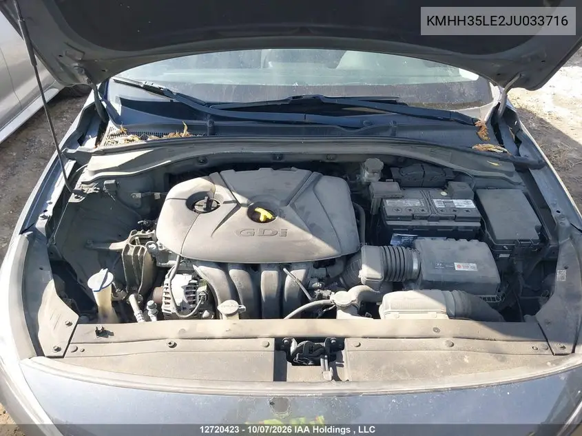 2018 HYUNDAI ELANTRA VIN KMHH35LE2JU033716 — фото 10