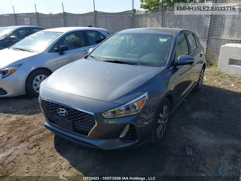 2018 HYUNDAI ELANTRA VIN KMHH35LE2JU033716 — фото 2