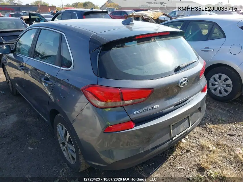 2018 HYUNDAI ELANTRA VIN KMHH35LE2JU033716 — фото 3
