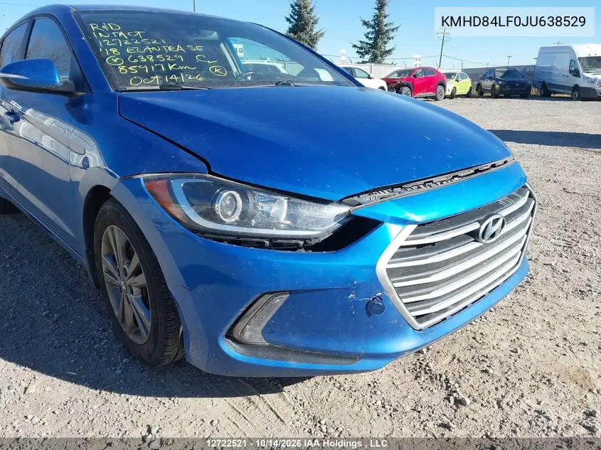 2018 HYUNDAI ELANTRA VIN KMHD84LF0JU638529 — фото 6