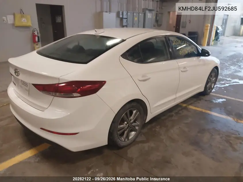 2018 HYUNDAI ELANTRA VIN KMHD84LF2JU592685 — фото 4