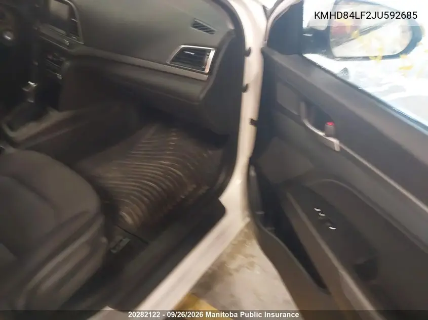 2018 HYUNDAI ELANTRA VIN KMHD84LF2JU592685 — фото 5