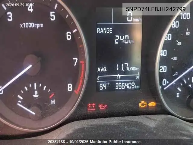 2018 HYUNDAI ELANTRA VIN 5NPD74LF8JH242799 — фото 7