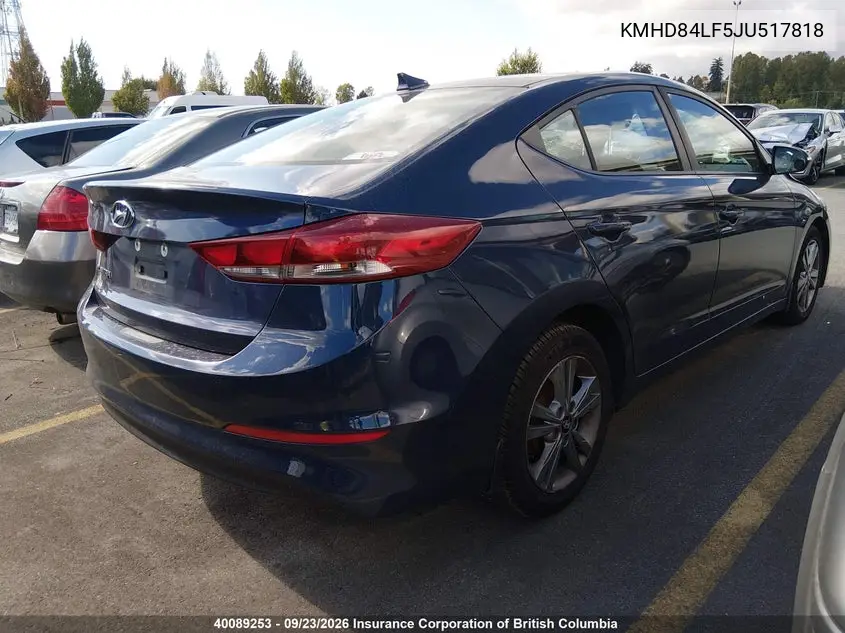 2018 HYUNDAI ELANTRA VIN KMHD84LF5JU517818 — фото 4