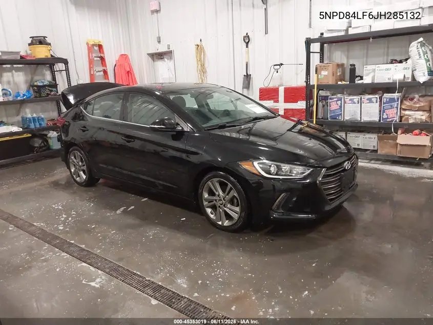HYUNDAI ELANTRA 2018, VIN 5NPD84LF6JH285132
