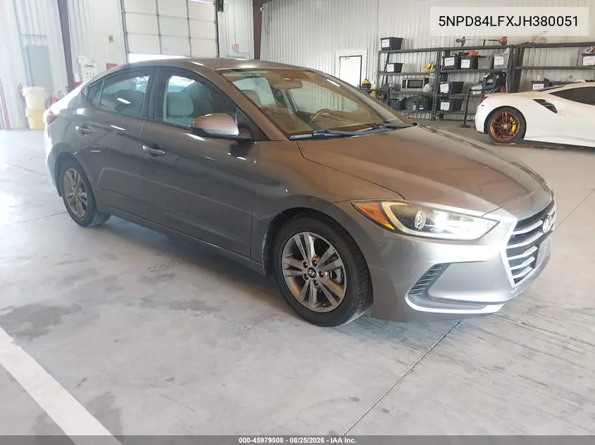 HYUNDAI ELANTRA 2018, VIN 5NPD84LFXJH380051