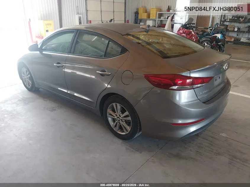 2018 HYUNDAI ELANTRA VIN 5NPD84LFXJH380051 — фото 3