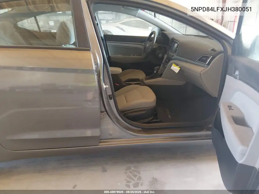 2018 HYUNDAI ELANTRA VIN 5NPD84LFXJH380051 — фото 5