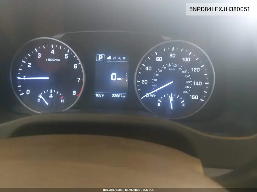 2018 HYUNDAI ELANTRA VIN 5NPD84LFXJH380051 — фото 7