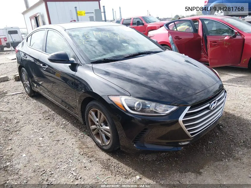 HYUNDAI ELANTRA 2018, VIN 5NPD84LF9JH281768