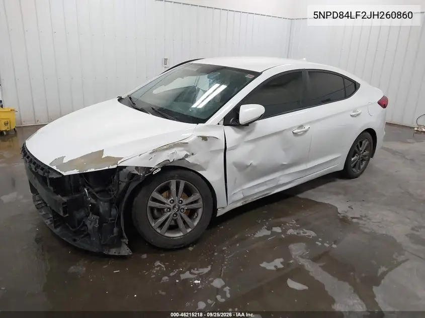 2018 HYUNDAI ELANTRA VIN 5NPD84LF2JH260860 — фото 2