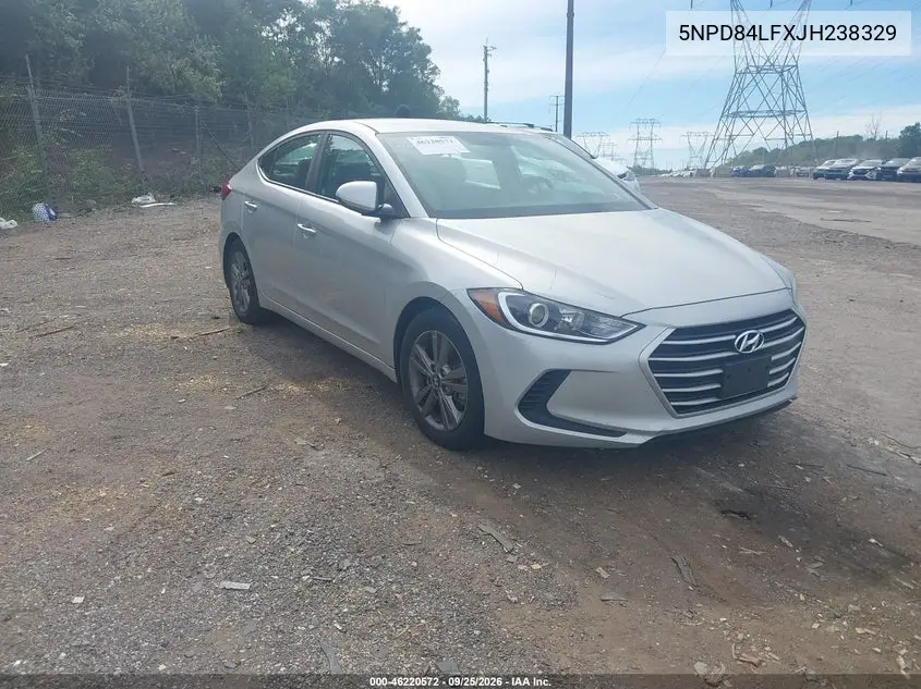 HYUNDAI ELANTRA 2018, VIN 5NPD84LFXJH238329