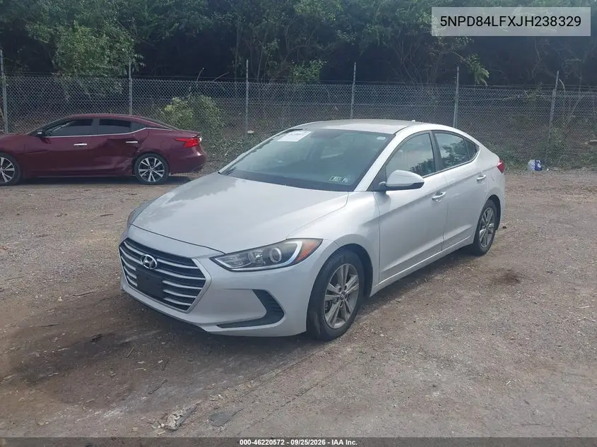 2018 HYUNDAI ELANTRA VIN 5NPD84LFXJH238329 — фото 2