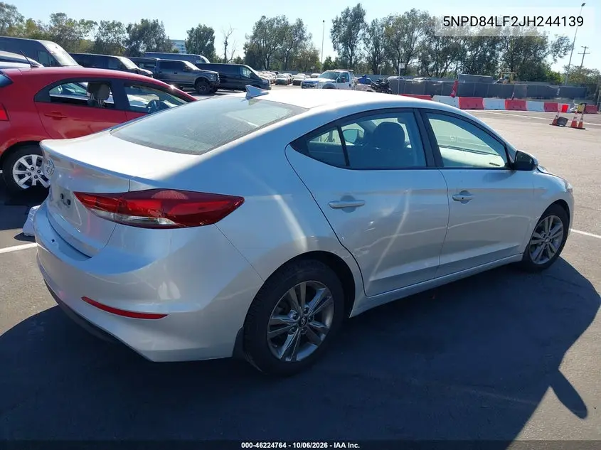 2018 HYUNDAI ELANTRA VIN 5NPD84LF2JH244139 — фото 4